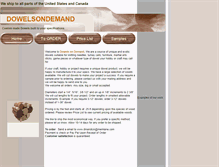 Tablet Screenshot of dowelsondemand.com
